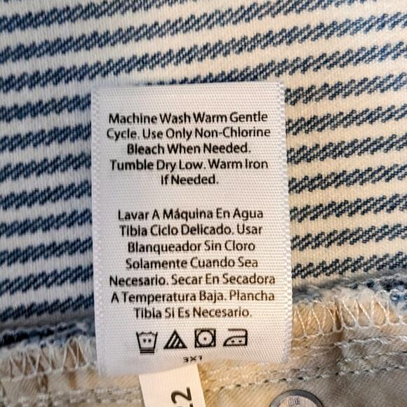 Free Assembly Blue and White Pin Striped 5 Pocket Jean Sz 12 - Picture 8 of 8